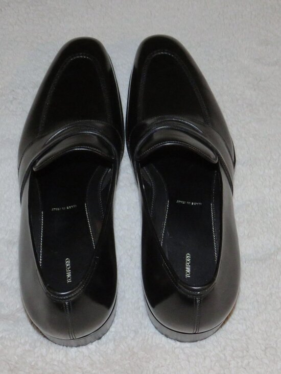 Tom Ford Black Calf Leather Strap Penny Loafers 7 B NWB $2200 main image 8